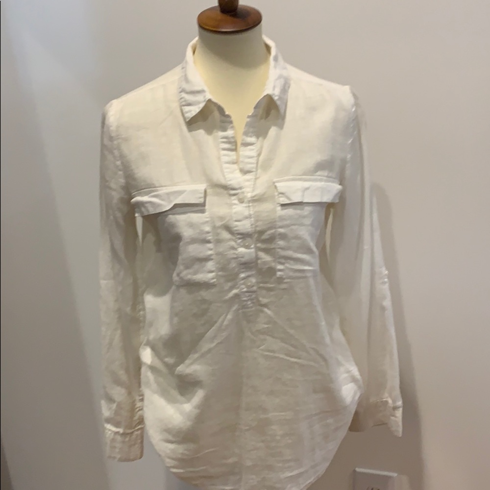 White Linen Popover